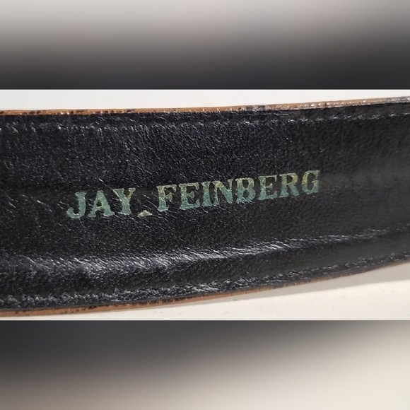 Jay Feinberg Strongwater Signed Designer Belt SIZE MEDIUM - Picture 4 of 15